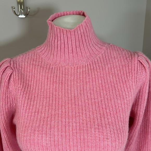 Frame Cashmere Wool Spanish Pink Turtleneck Sweater Jumper Sz XS NEW - Picture 3 of 13